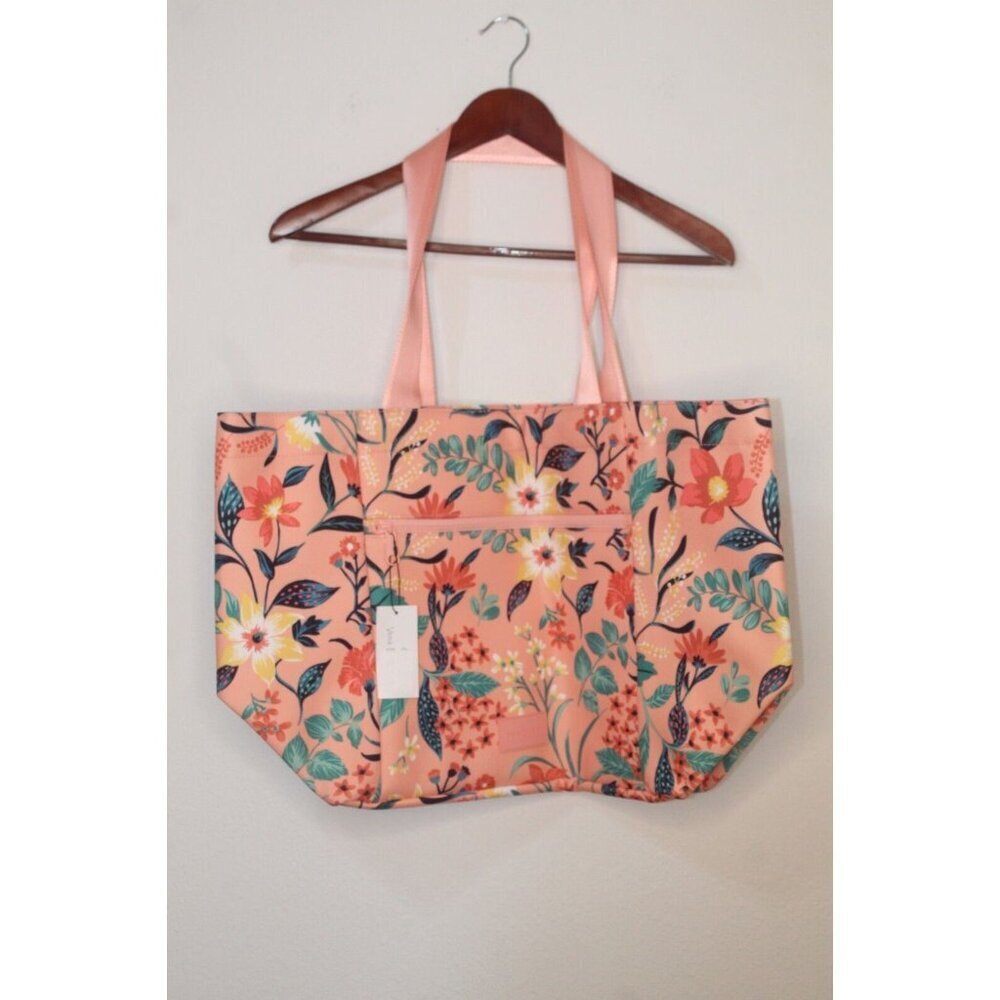 Vera‎ Bradley Reactive Family Drawstring Tote Paradise Bright Coral, NWT